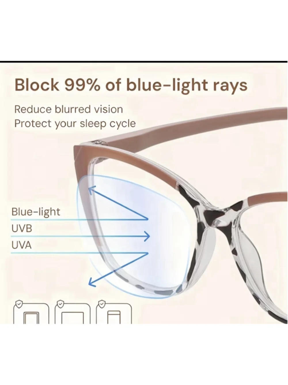 fashionable and reading glasses, screen glasses